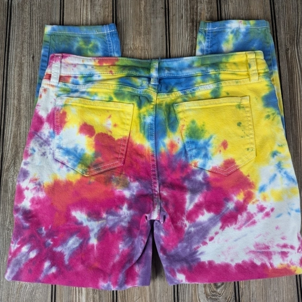 Ana tie-dye Capri denim pants size 27/4 - Picture 12 of 14